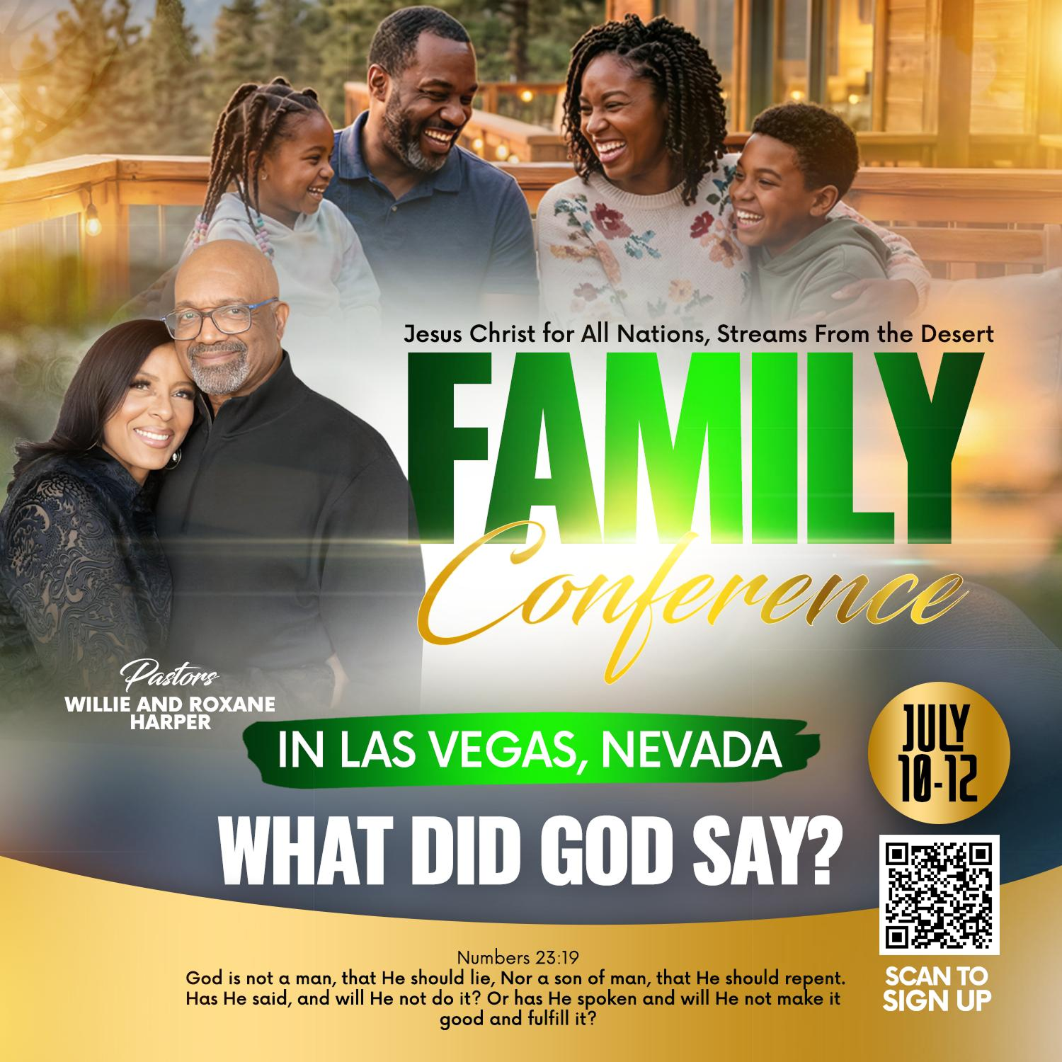 Family Conference 2026 - What Did God Say?