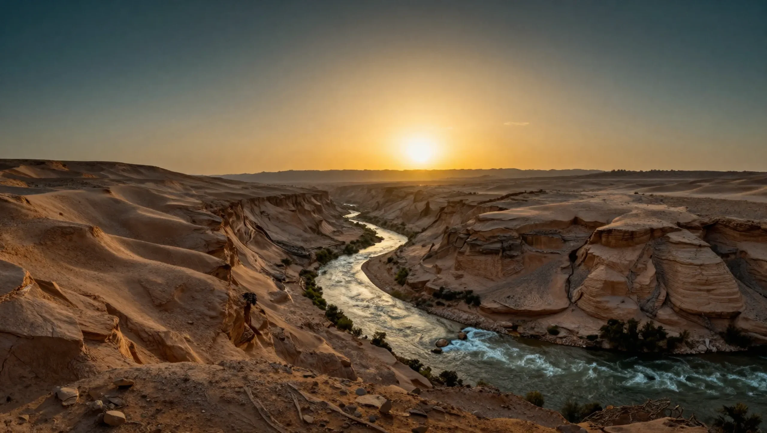 Streams in the desert