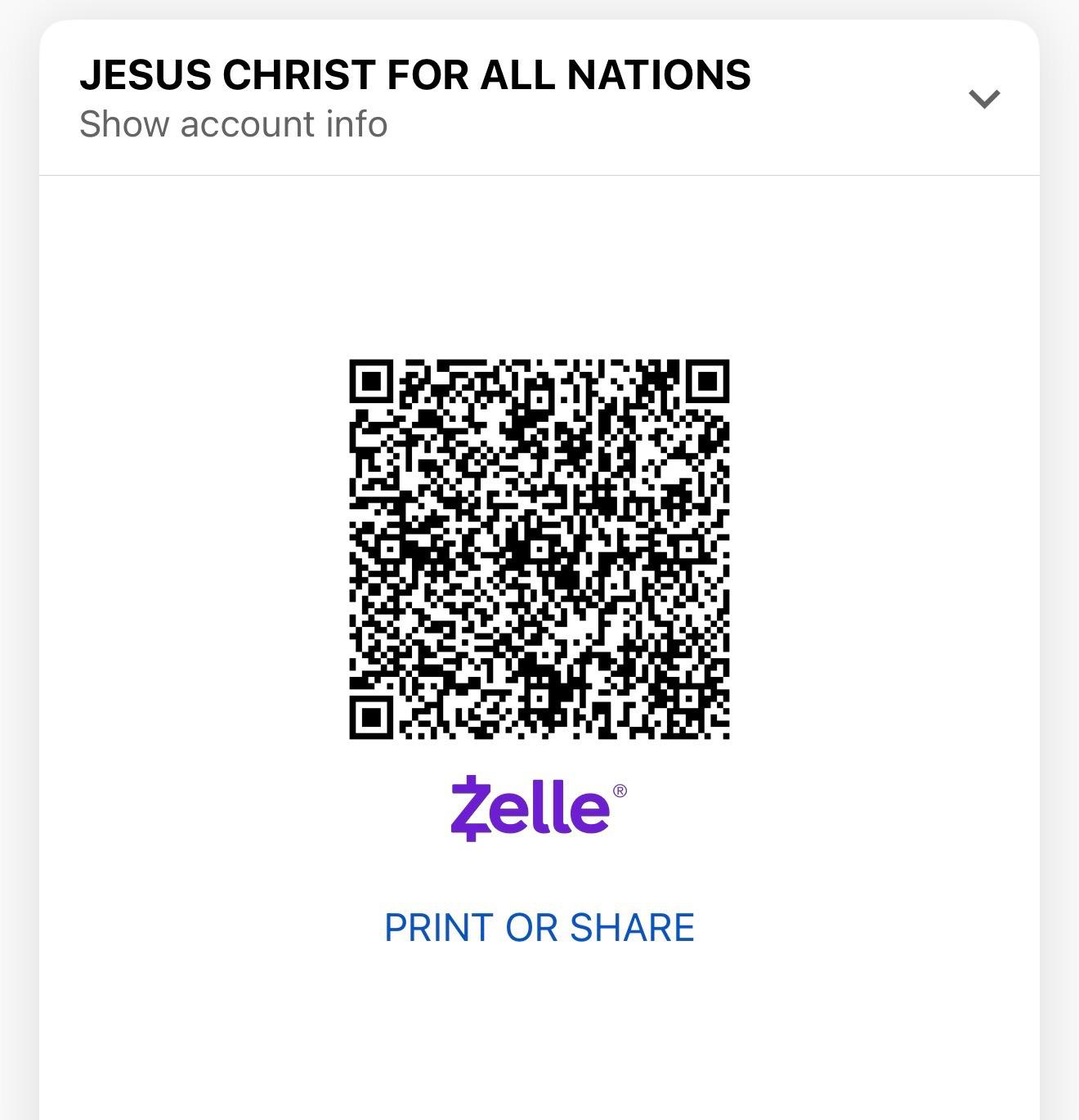 Zelle QR Code