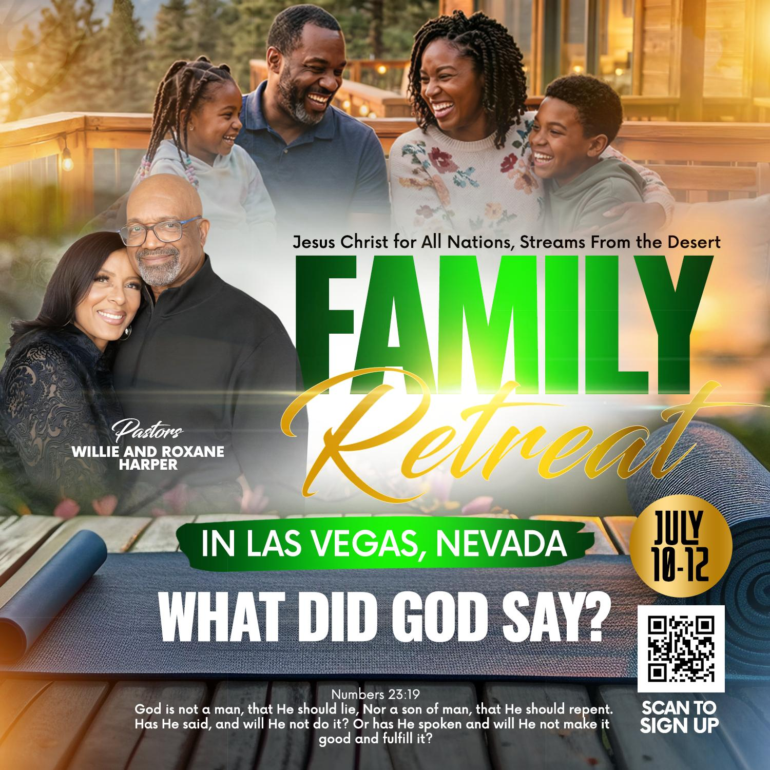 JCFANS Family Retreat 2026 — What Did God Say?